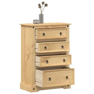 vidaXL Kommode 80x43x114 cm Massivholz Kiefer vidaXL Kommode 80x43x114 cm Massivholz Kiefer