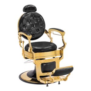 Barberpub Friseurstuhl Friseursessel mit Retro-/ Vintage Stil Gold 2933GD Barberpub Friseurstuhl Friseursessel mit Retro-/ Vintage Stil Gold 2933GD