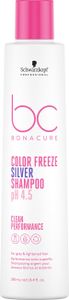 Schwarzkopf Professional BC Bonacure Color Freeze Silver Shampoo pH 4.5 Clean Performance tönendes Shampoo für platinblondes und graues Haar 250 ml