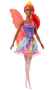 Barbie Dreamtopia Fee (orange Haare) Puppe mit Flügeln, Anziehpuppe, Modepuppe