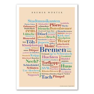 Poster Bremer Wörter (30x40 cm)
