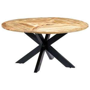 vidaXL Jedálenský stôl okrúhly 150 × 76 cm z mangového masívu