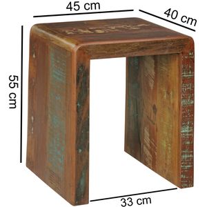 Beistelltisch Kalkutta 45 x 40 x 55 cm | Massivholz