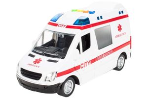 Malplay Krankenwagen Spielzeug | 1:16 Mini Simulation | Krankenhaus Rettungswagen Notfallfahrzeug | Mit Ton Und Licht | Ab 3 Jahren | Geschenk Für Kinder