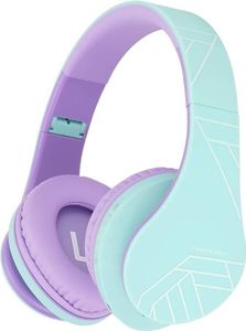 KinderKopfhörer Bluetooth mit 85dB Lautstärkebegrenzung, Faltbar mit Tragetasche, Kopfhörer Over Ear Kabellose und Kabel mit Mikrofon, Micro-SD-Modus