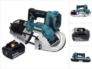 Makita DPB 183 G1 Akumulátorová pásová píla 18 V 66 mm bez kefiek + 1x batéria 6,0 Ah - bez nabíjačky