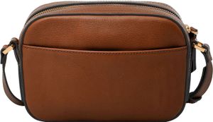 FOSSIL Umhängetasche Liza Camera Bag Brown Stripe braun