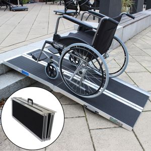 TrutzHolm® Rollstuhlrampe Kofferrampe  183cm Alu Friktionsbeschichtung