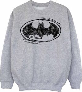 Batman - Sweatshirt Logo für Jungen BI347 (128) (Grau)