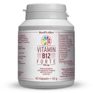 Vitamin B12 Forte 500 µg Methylcobalamin Kapsel 60 St