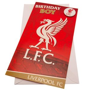 Liverpool FC - chlapčenská narodeninová sada kariet - papier TA9911 (jedna veľkosť) (červená/biela)