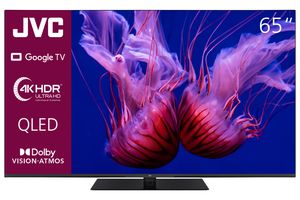 JVC LT-65VGQ8255 Google TV 65 Zoll QLED Fernseher (4K UHD Smart TV, HDR Dolby Vision, Dolby Atmos, Triple-Tuner)