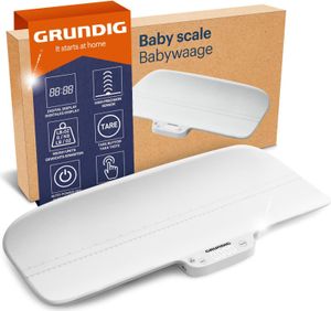 Babywaage mit Körperlängen Messung - hochpräzise Baby Waage mit Hold Automatik für genaue Ergebnisse bei Strampelmäusen - Digital Scale mit Tara Funktion - bis 40 kg belastbar