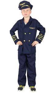Piloten Kostüm für Kinder, Größe:134/140