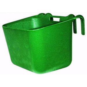 Kunststoff Turnierkrippe Pferdekrippe Fohlenkrippe 30 Liter grün