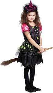Magic Witch Hexe Karneval Fasching Halloween Kinder Kostüm 128