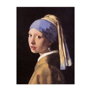 Jan Vermeer - Das Mädchen mit dem Perlenohrgehänge, Farbe:Poster - ohne Rahmen, Größe:40x60cm A2