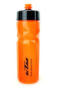 KTM Fahrrad Flasche orange Trinkflasche 'Bottle Team 700', 700ml in mit schwarzem Logo auslaufsicher, BPA-frei