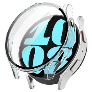 Für Samsung Galaxy Watch 6 40mm 360 Grad Schutzhülle Glas Transparent