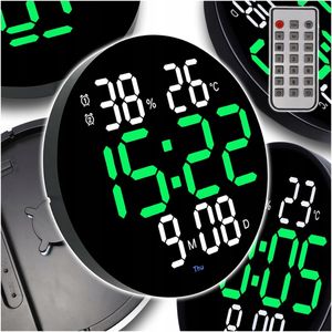 Digitale Led Wanduhr Mit Fernbedienung 25Cm