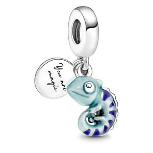 Pandora Charm Anhänger 791676C01 Colour Changing Chameleon Silber farbe wechselnde Emaille