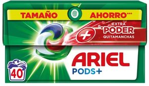 Ariel Pods+ Extra Power Vollwaschkapseln, 40 Stück.