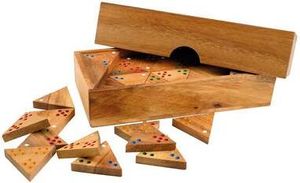 Philos 3618 - Dreieck Domino, Holz