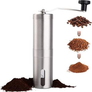 OKWISH Kaffeemühle aus Edelstahl Schlagmesser Elektrische Mini Elektrisch Gewürzmühle Kaffeebohnen Coffee GrinderKaffee Gewürz Silber