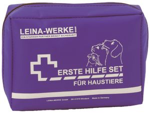 LEINA Erste Hilfe Set für Haustiere 24-teilig blau