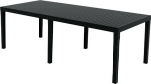Gartentisch Dmica, Rechteckiger ausziehbarer Esstisch, ausziehbarer Gartentisch, 100 %  Italy, 150x90h72 cm, Anthrazit