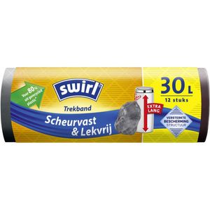 Swirl Xl Pedal Bin Bags mit Pull Strap 30L 12 Stück