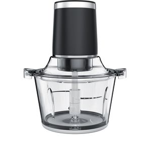 Arendo Zerkleinerer Elektrischer Universal Multizerkleinerer, 400 W, Power Chopper mit 1,5 L Glasbehälter, silber