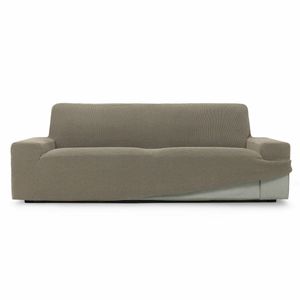 SOFASKINS® super elastischer überzug, Sofabezug 3 sitzer, mit exklusivem Design, atmungsaktiv, sofa überzug, Maße (180-230Cm), Farbe Leinen