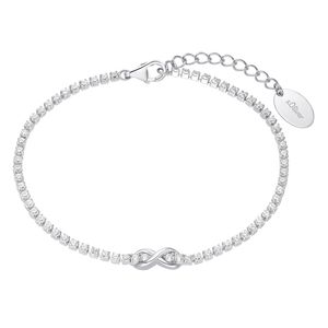 s.Oliver Damen 925er Sterling Silber Tennisarmband mit Zirkonia in silberfarben - 2034964