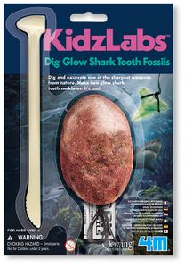 KidzLabs - leuchtender Haifisch Zahn- Ausgrabungs