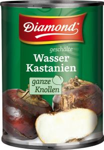[ 540g / ATG 340g ] DIAMOND geschälte Wasserkastanien, ganze Knollen / Water Chestnuts