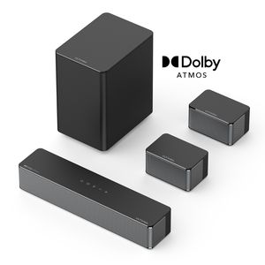 ULTIMEA 5.1 Dolby Atmos Soundbar, 3D Surround Sound System Soundbar für TV Geräte, TV Lautsprecher für Heimkino mit einstellbarem Bass