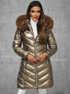 Ozonee Parka für Frauen Baonk goldene L