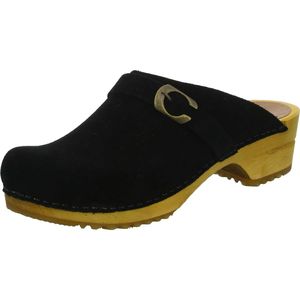 Sanita Wood-Hedi Open Clog Black Gr.39