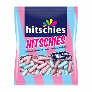 Hitschies Bubble Gum rosa blaue Kaubonbons mit Kaugummigeschmack 140g