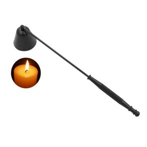 Kerzenlöscher aus Edelstahl mit Griff Kerzenwerkzeug für Kerzen Dochtlöscher Schwarz