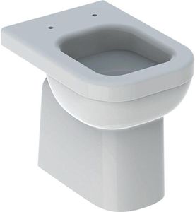 Geberit Stand-Tiefspül-WC Square RENOVA COMFORT erhöht, teilgeschlossene Form weiß