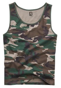 Brandit T-Shirt Tank Top in Woodland-XL