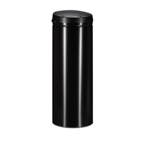 relaxdays 10021226_0 relaxdays Sensor Mülleimer 50,0 l schwarz