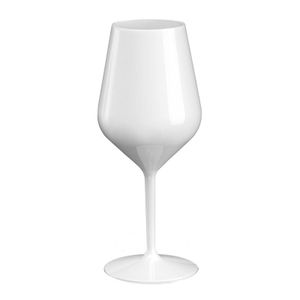 6 Mehrweg Wein Cocktail Gläser Spritz weiß Tritan 470ml Wiederverwendbar Kunststoff unzerbrechlich