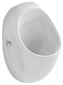 Villeroy & Boch Urinal Omnia Pro Zulauf verdeckt 30x31cmx53cm weiß alpIn mit CeramikPlusbeschichtung, 750700R1