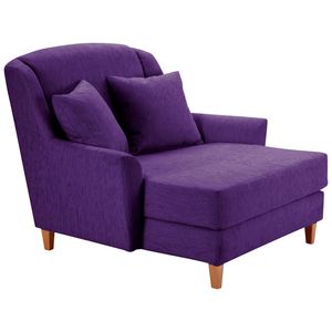 Max Winzer Judith Big-Sessel inkl. 1x Zierkissen 55x55cm - Farbe: lila - Maße: 136 cm x 142 cm x 107 cm; 2891-767-1643751-F01