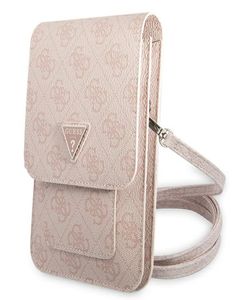 Guess Damen Umhängetasche 4G Triangle Design pink universal Tasche 16 x10cm