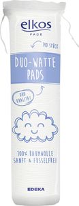 elkos FACE Duo Watte Pads 100% Baumnwolle 140 stk.