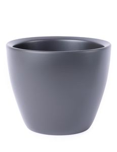 Garronda Keramik Übertopf für Pflanzengefäß Blumentopf Kegelstumpf ohne Abflusslöcher GD-0015 (Anthrazit 017, ⌀30cm H 25cm)